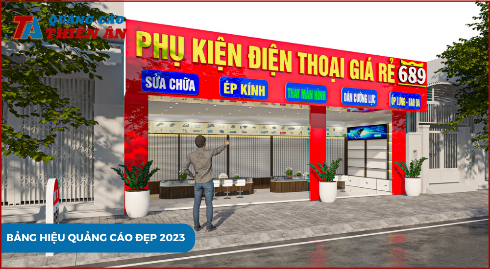 Bảng hiệu quảng cáo đẹp 2023