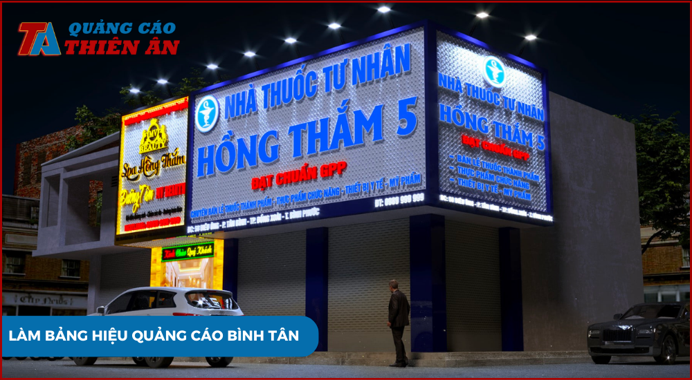 Lắp đặt bảng hiệu quảng cáo Bình Tân